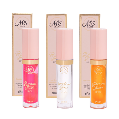 Mrs Glam - Glorious Glaze Lip Oil Trio