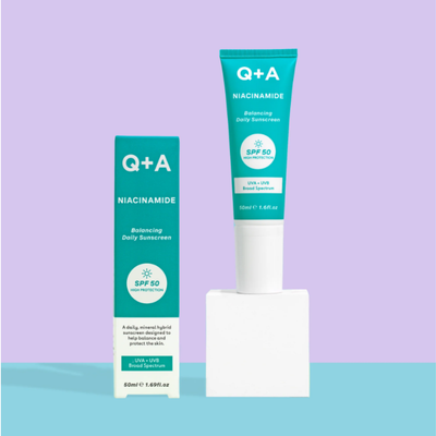 Q+A - Niacinamide SPF50 Balancing Facial Sunscreen