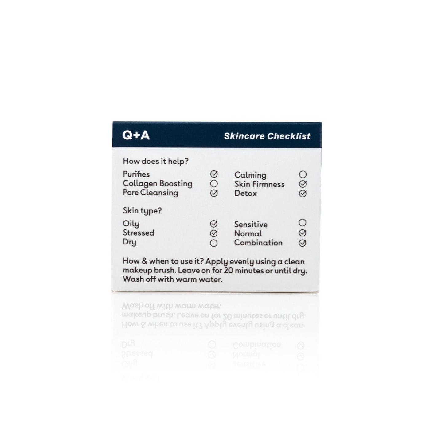 Q+A - Activated Charcoal Face Mask