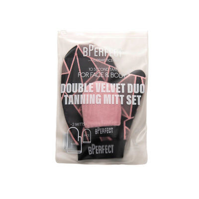 Double Velvet Tanning Mitt Duo