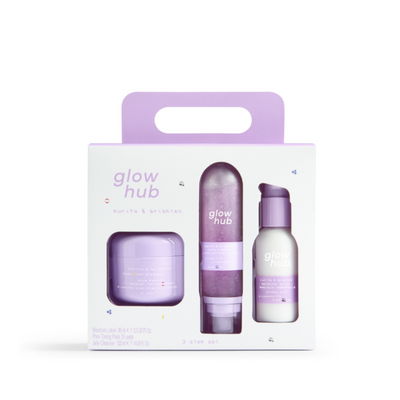 Glow Hub - Purify & Brighten 3 Step Gift Set