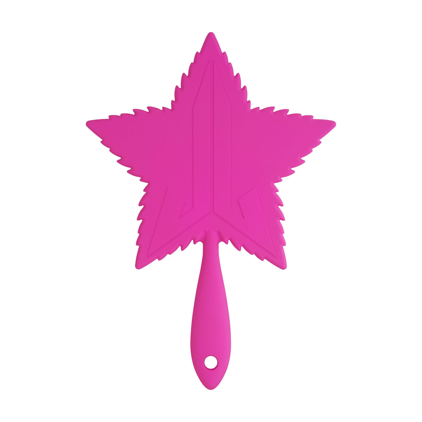 Jeffree Star Cosmetics - Pink Religion Hot Pink Leaf Hand Mirror