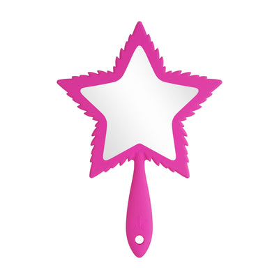 Jeffree Star Cosmetics - Pink Religion Hot Pink Leaf Hand Mirror