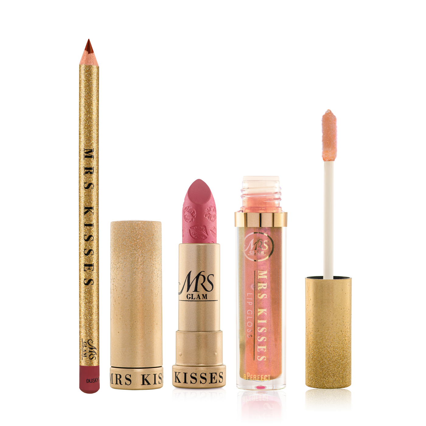 Mrs Glam - Mrs Kisses Perfect Trio - Dusky Pink